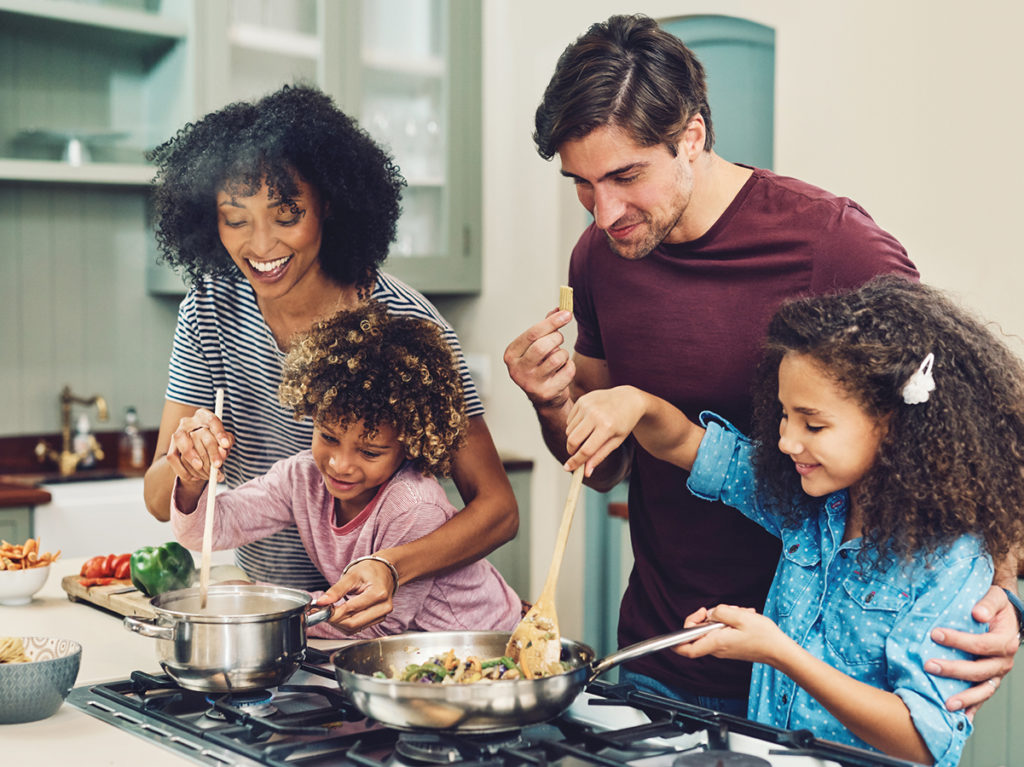 Cooking as a family
