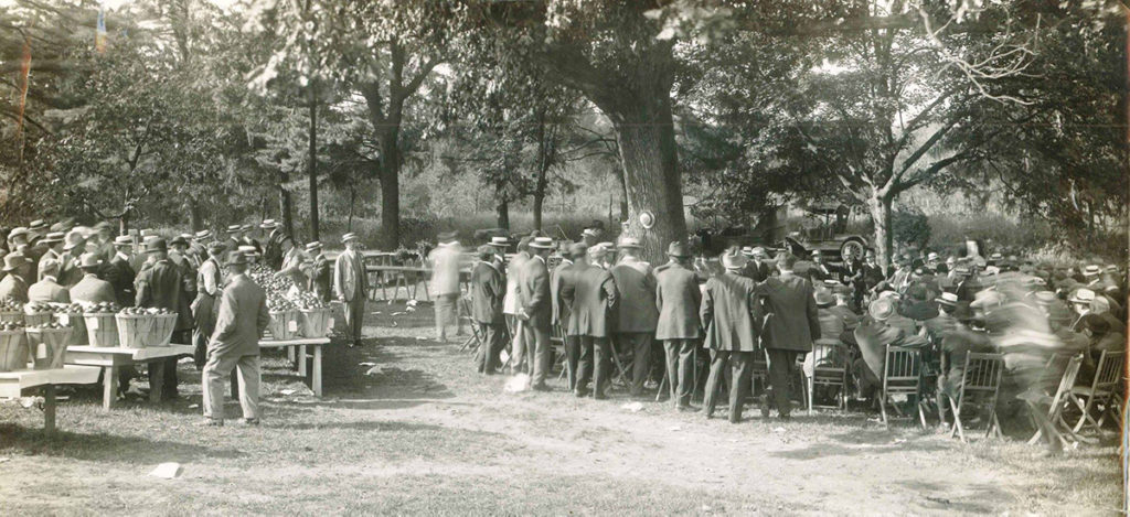Annual meeting of farmers at the Dorrance's home in Cinnaminson, NJ, ca. 1920_