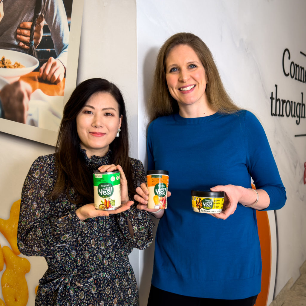 Creative Director for Meals & Beverages, EJ Choi, and Brand Manager, Mary Pat Wixted